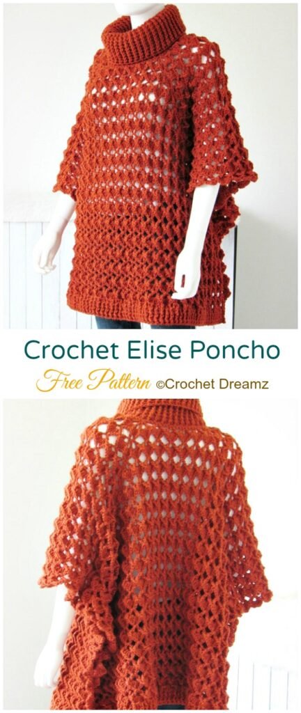 Elise Poncho Crochet - Crochet Loves