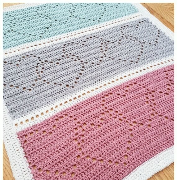 Linked Heart Blanket Crochet - Crochet Loves